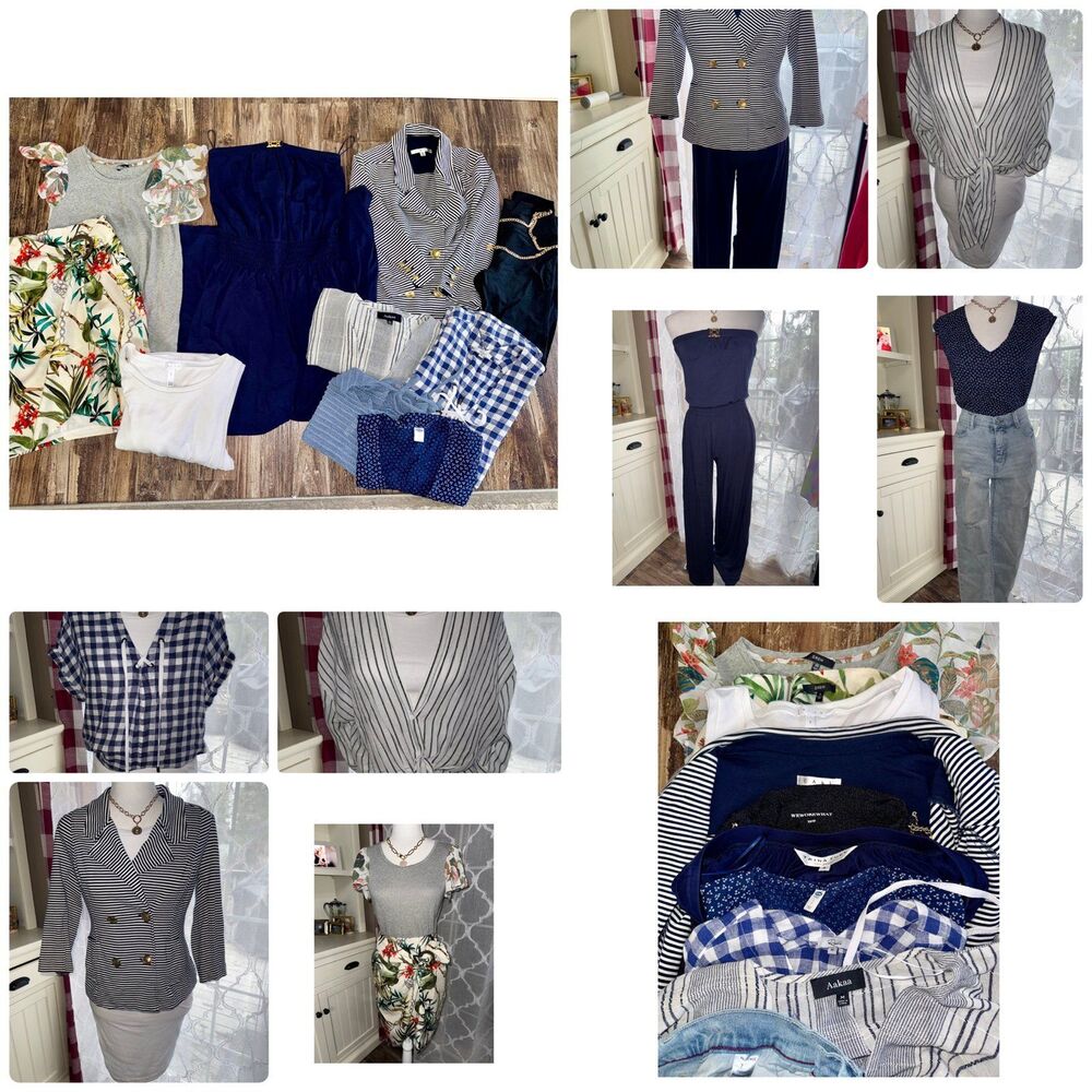 Huge Designer Lot 10pc: Trina Turk, Drew, Rails, Cabi, SZ M/L Jumpsuit Dress